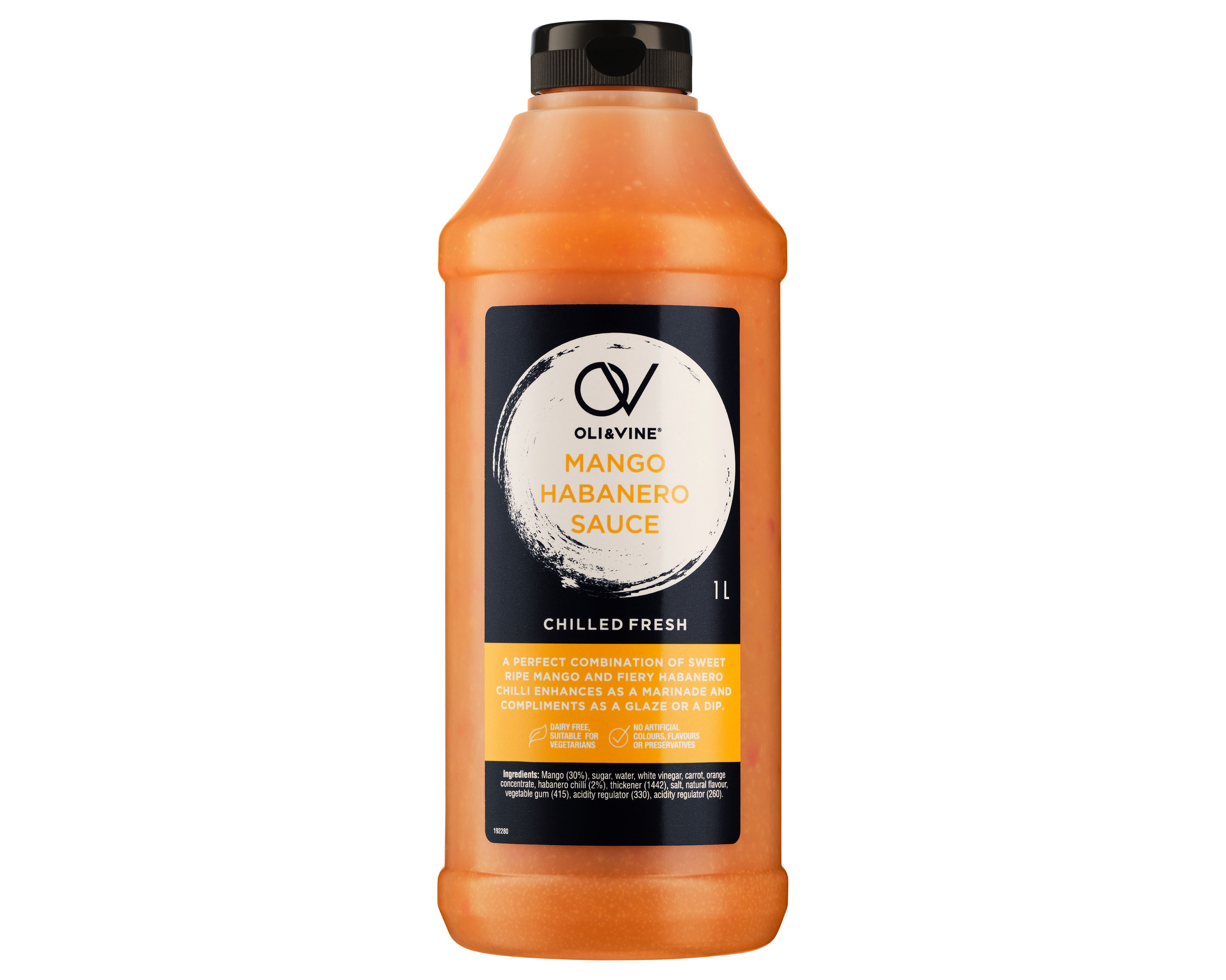 Oli & Vine Table Sauce Mango Habanero 1 l