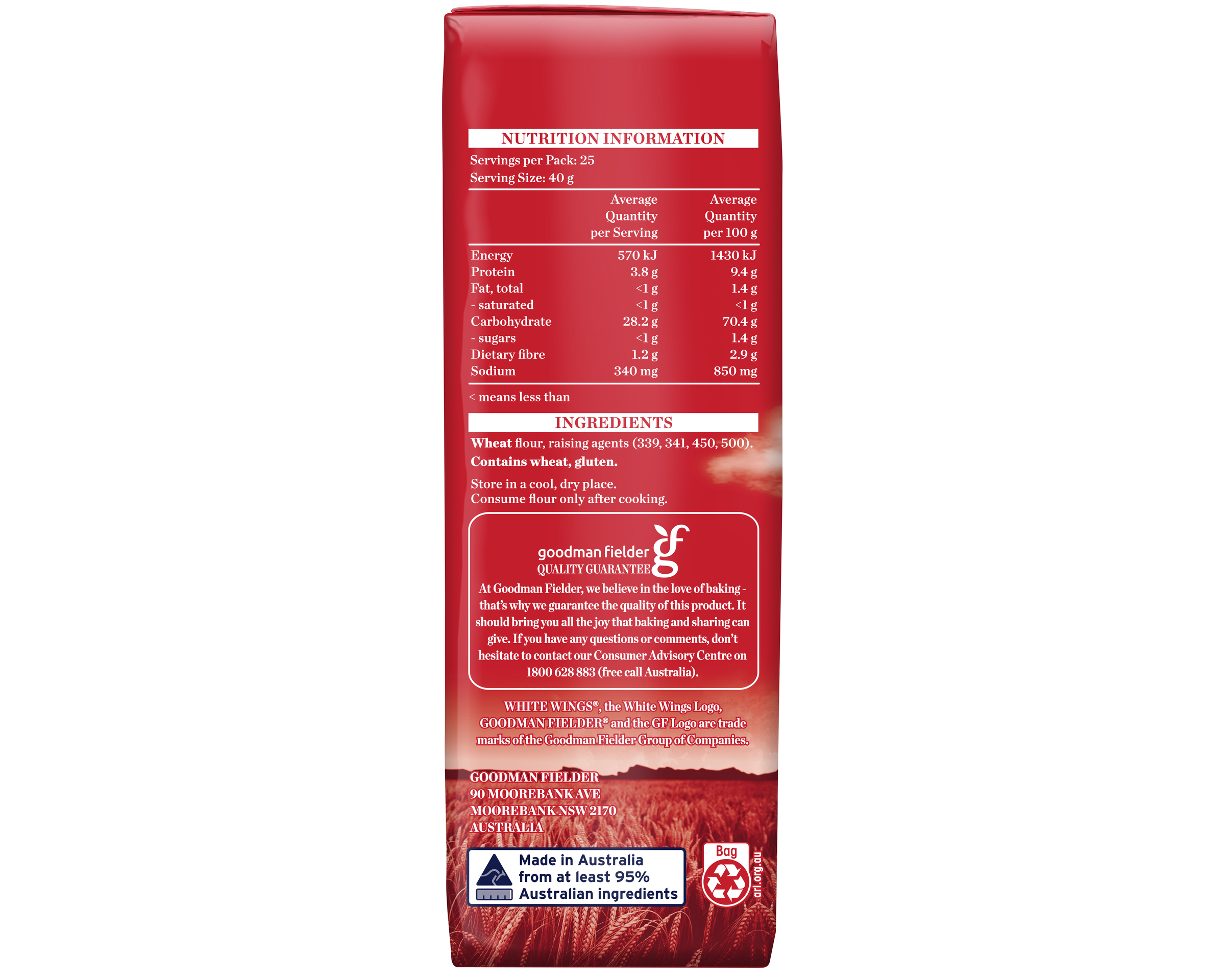 White Wings Flour Self Raising 1 kg