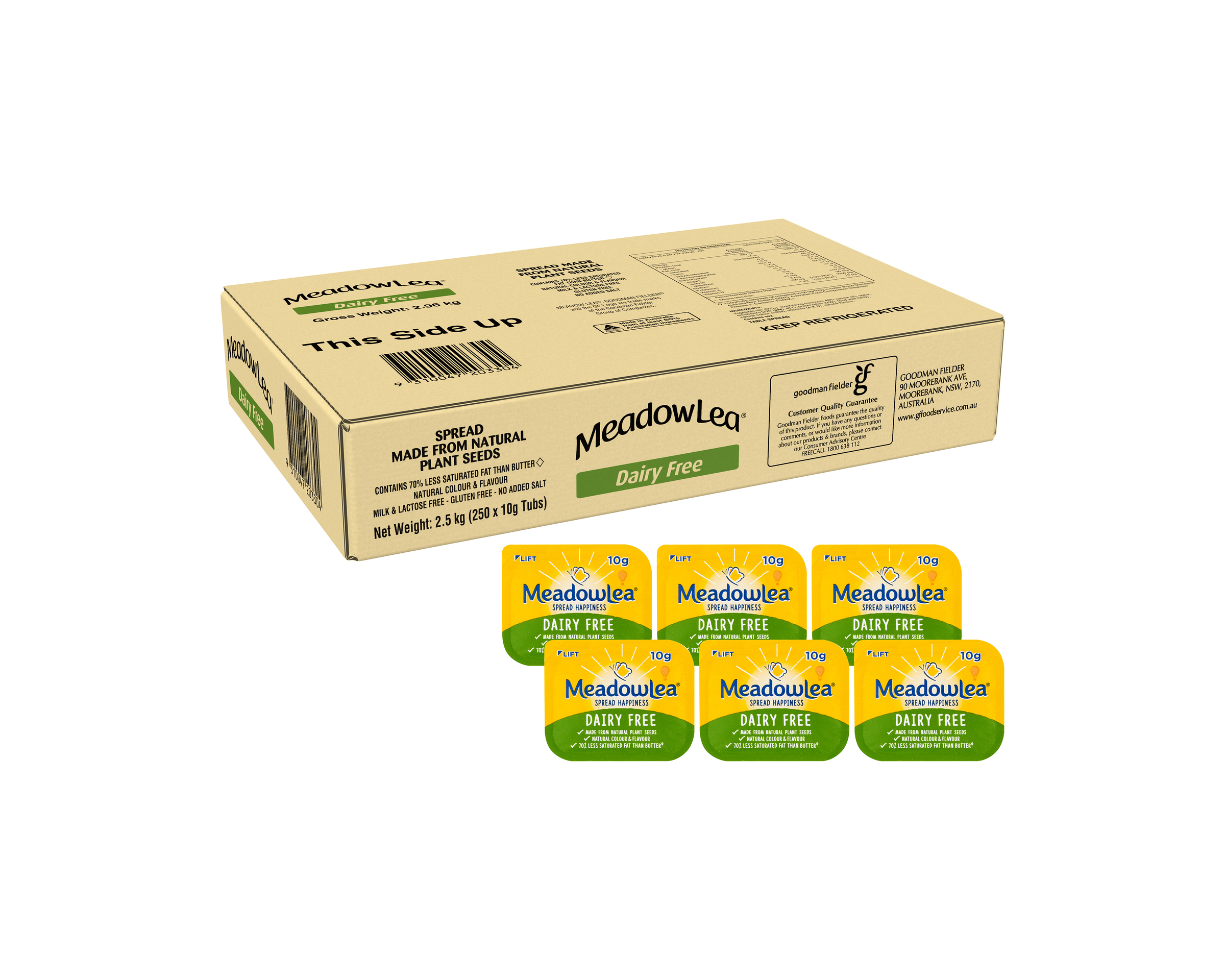 Meadow Lea Spread Dairy Free Portion Pack 10 g